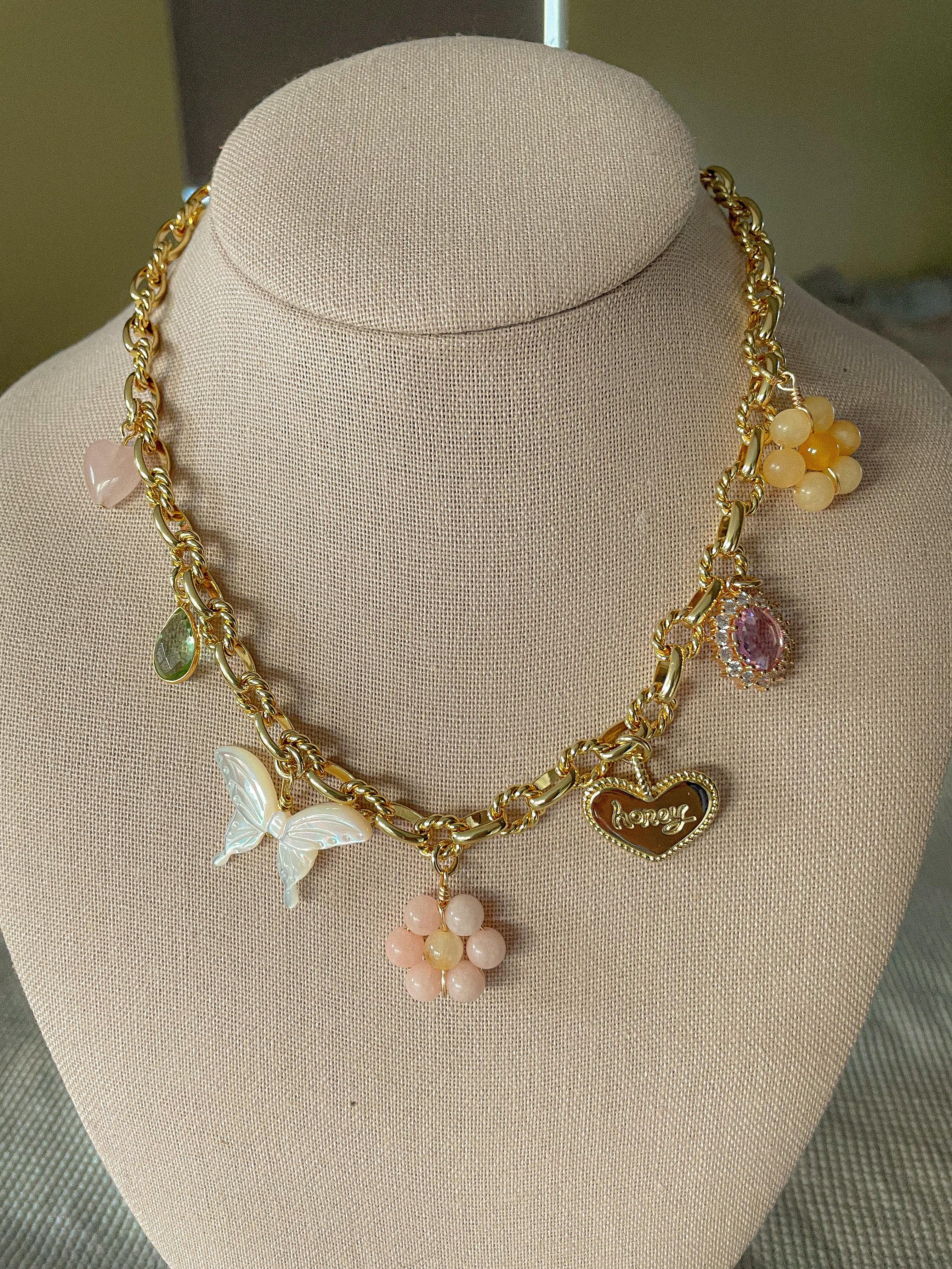 Floral Charm Necklace