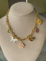 Load image into Gallery viewer, Floral Charm Necklace
