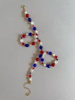 Load image into Gallery viewer, Red White and Blue Necklace
