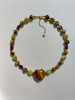 Load image into Gallery viewer, Bronzite Peridot Necklace
