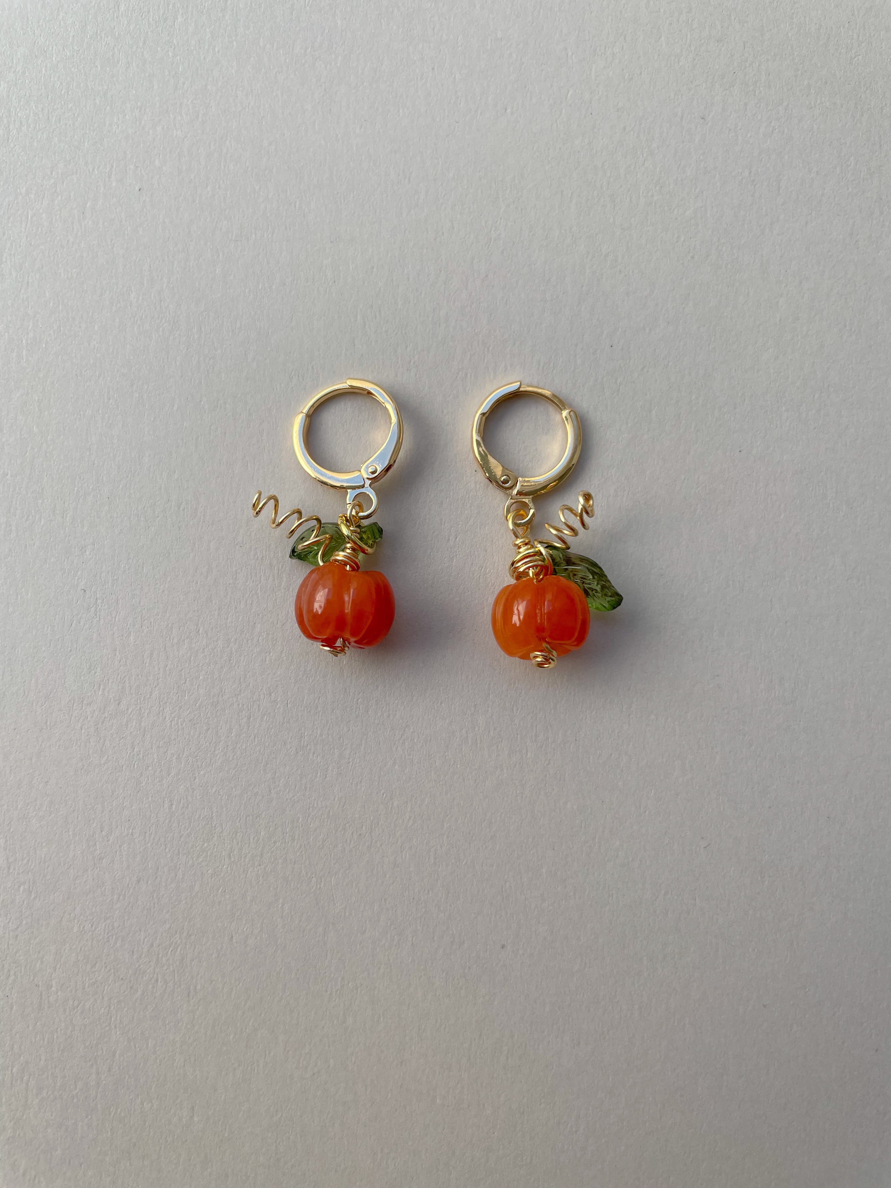 Pumpkin Earrings