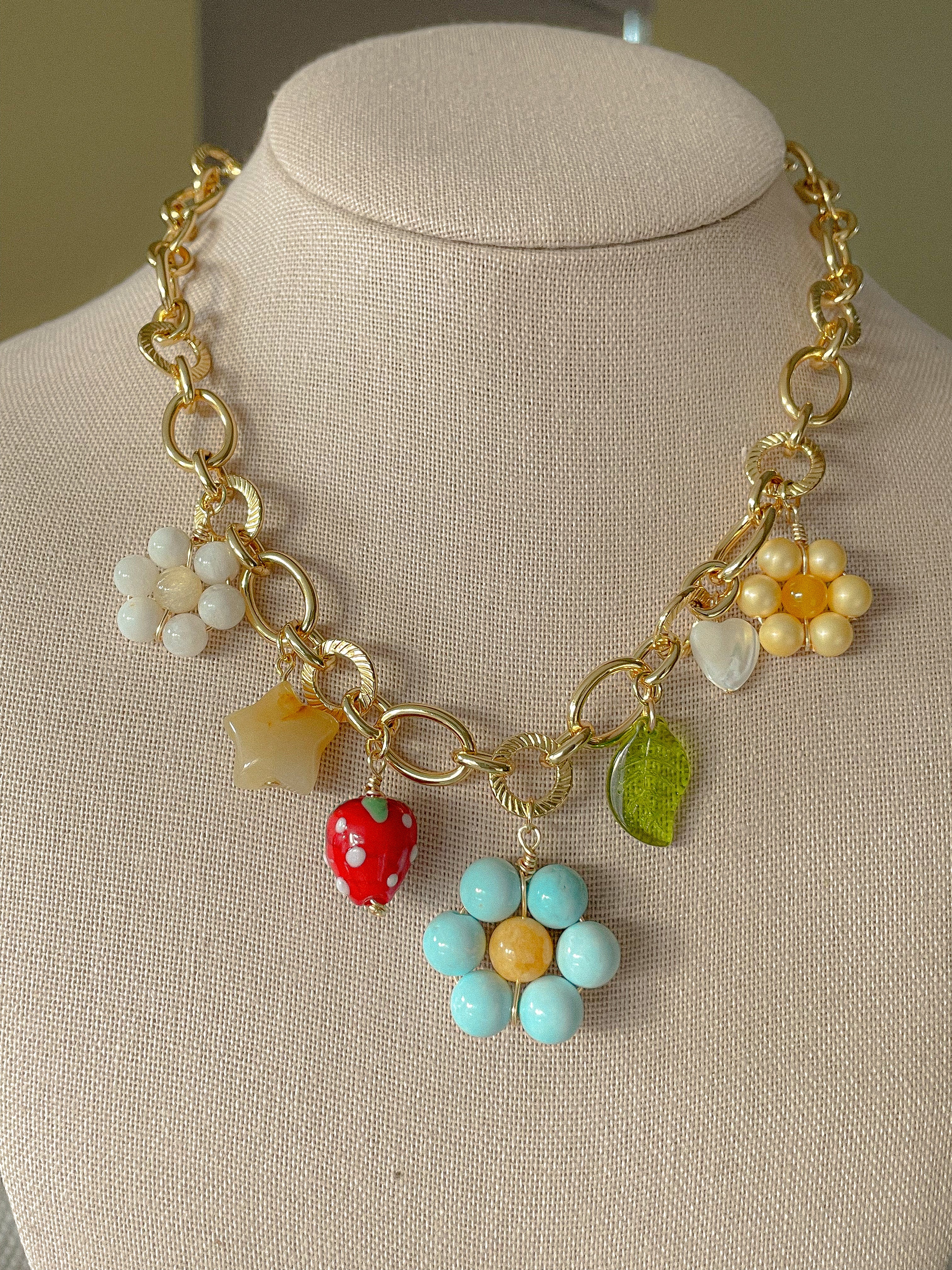 Floral Charm Necklace