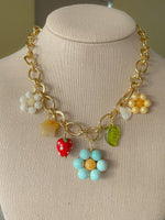 Load image into Gallery viewer, Floral Charm Necklace
