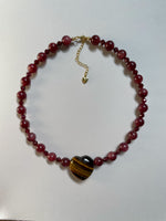 Load image into Gallery viewer, Strawberry Quartz Necklace

