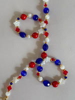 Load image into Gallery viewer, Red White and Blue Necklace

