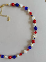 Load image into Gallery viewer, Red White and Blue Necklace
