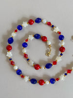 Load image into Gallery viewer, Red White and Blue Necklace
