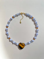 Load image into Gallery viewer, Blue Crazy Lace Agate Necklace
