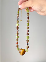 Load image into Gallery viewer, Bronzite Peridot Necklace
