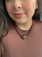 Load image into Gallery viewer, Strawberry Quartz Necklace
