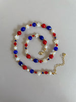 Load image into Gallery viewer, Red White and Blue Necklace
