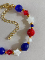 Load image into Gallery viewer, Red White and Blue Bracelet
