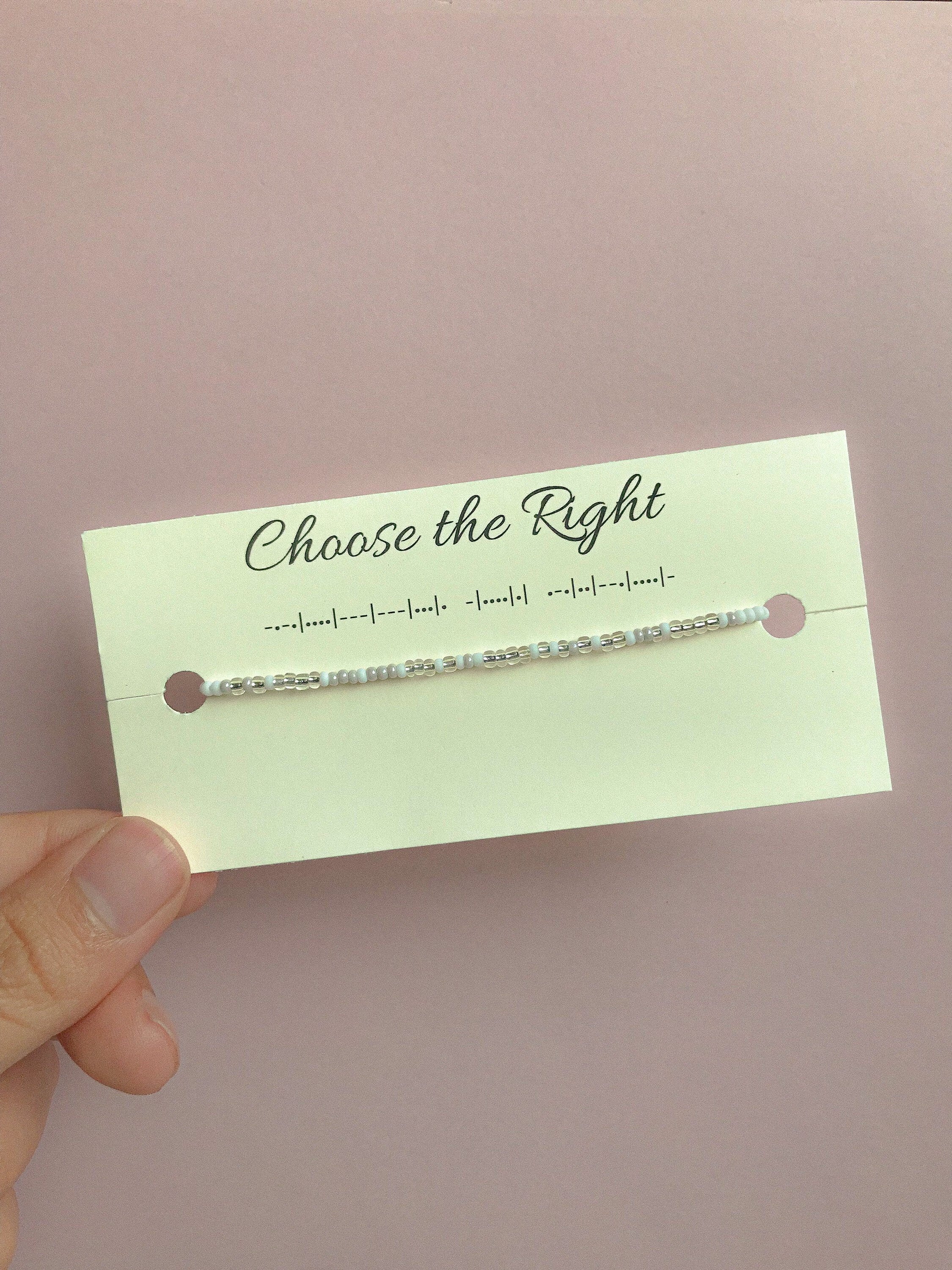 Choose the Right Morse Code Bracelet