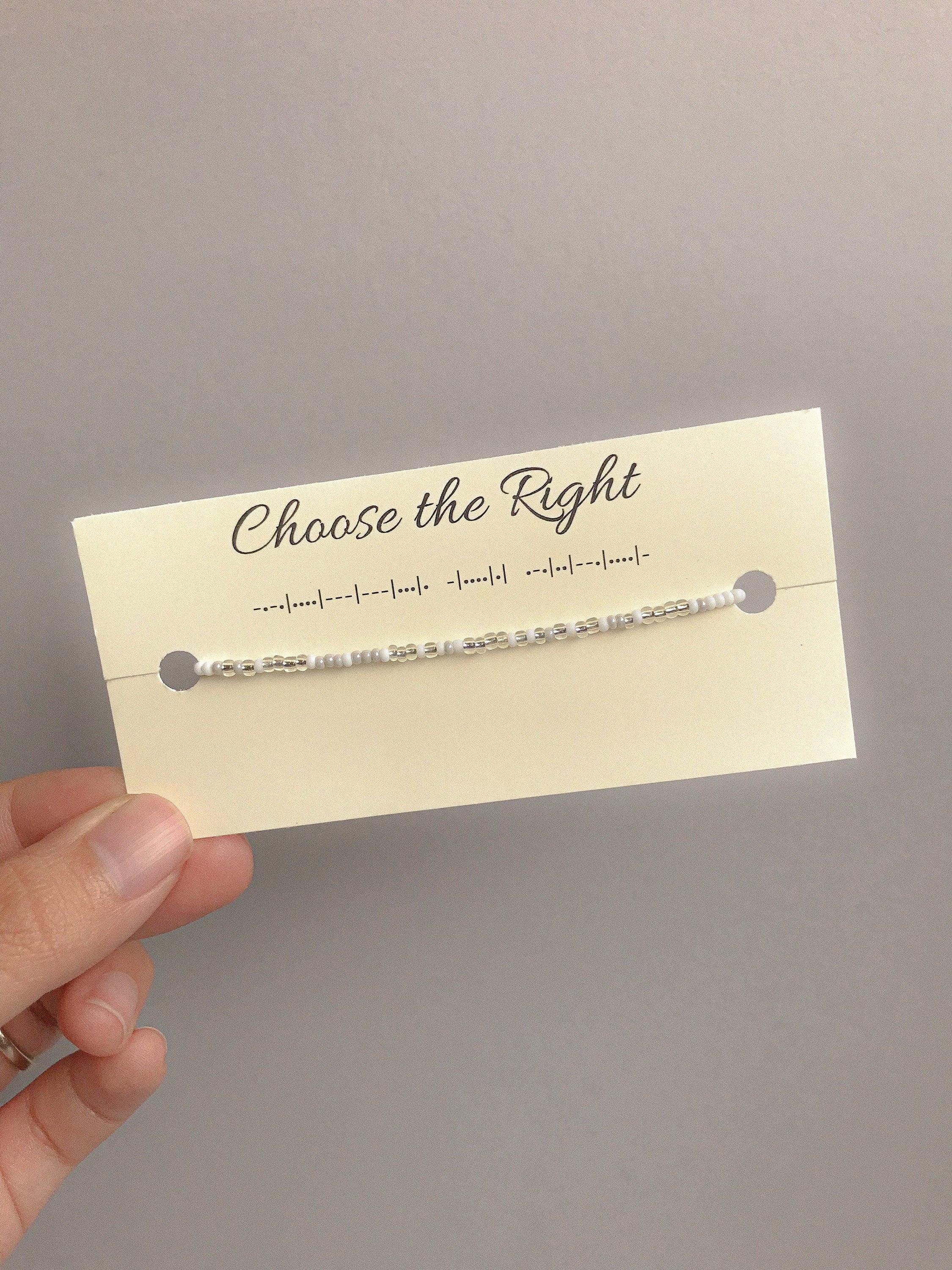 Choose the Right Morse Code Bracelet