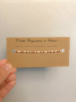 Load image into Gallery viewer, Make Happiness a Habit Morse Code Bracelet
