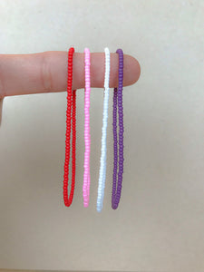 Valentine’s Solid Seed Bead Stretch Bracelet Pack