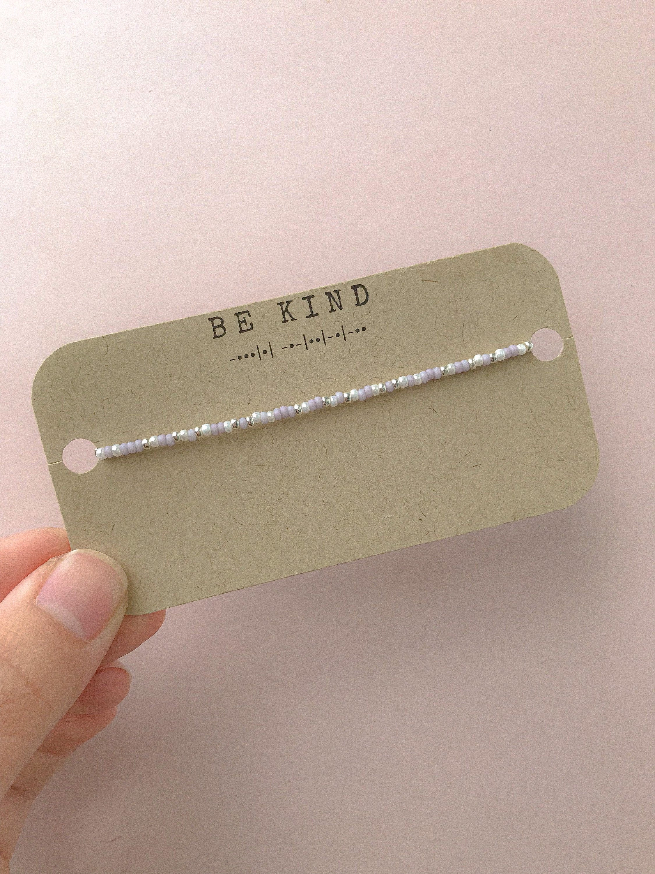 Be Kind Morse Code Bracelet