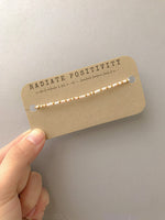 Load image into Gallery viewer, Radiate Positivity Morse Code Bracelet
