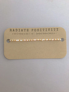 Radiate Positivity Morse Code Bracelet