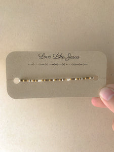 Love Like Jesus Morse Code Bracelet