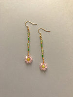 Load image into Gallery viewer, Mini Pink Cats-eye Earrings
