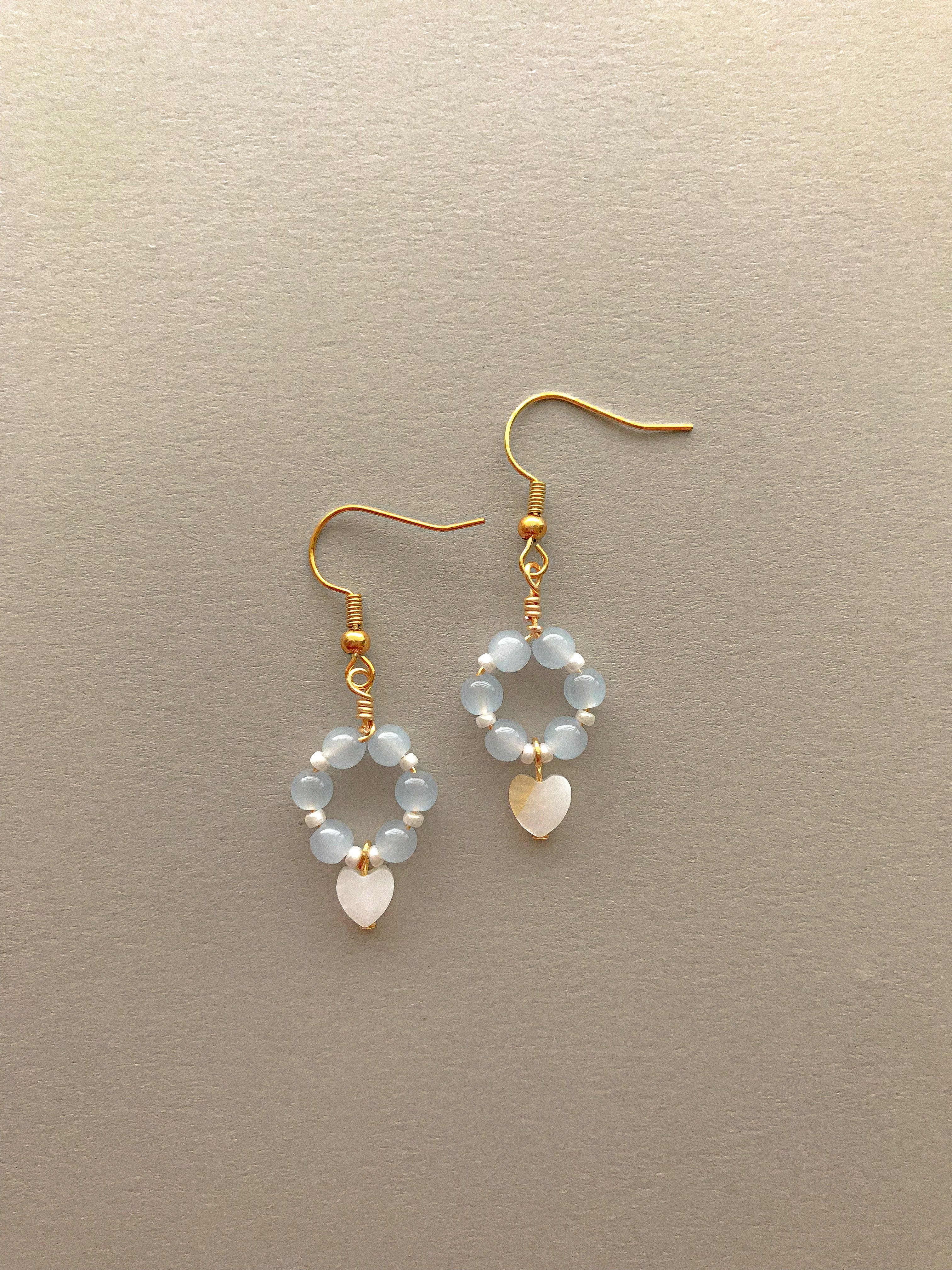 Blue Wreath Earrings