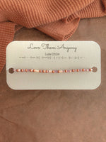 Load image into Gallery viewer, Love Them Anyway Morse Code Bracelet
