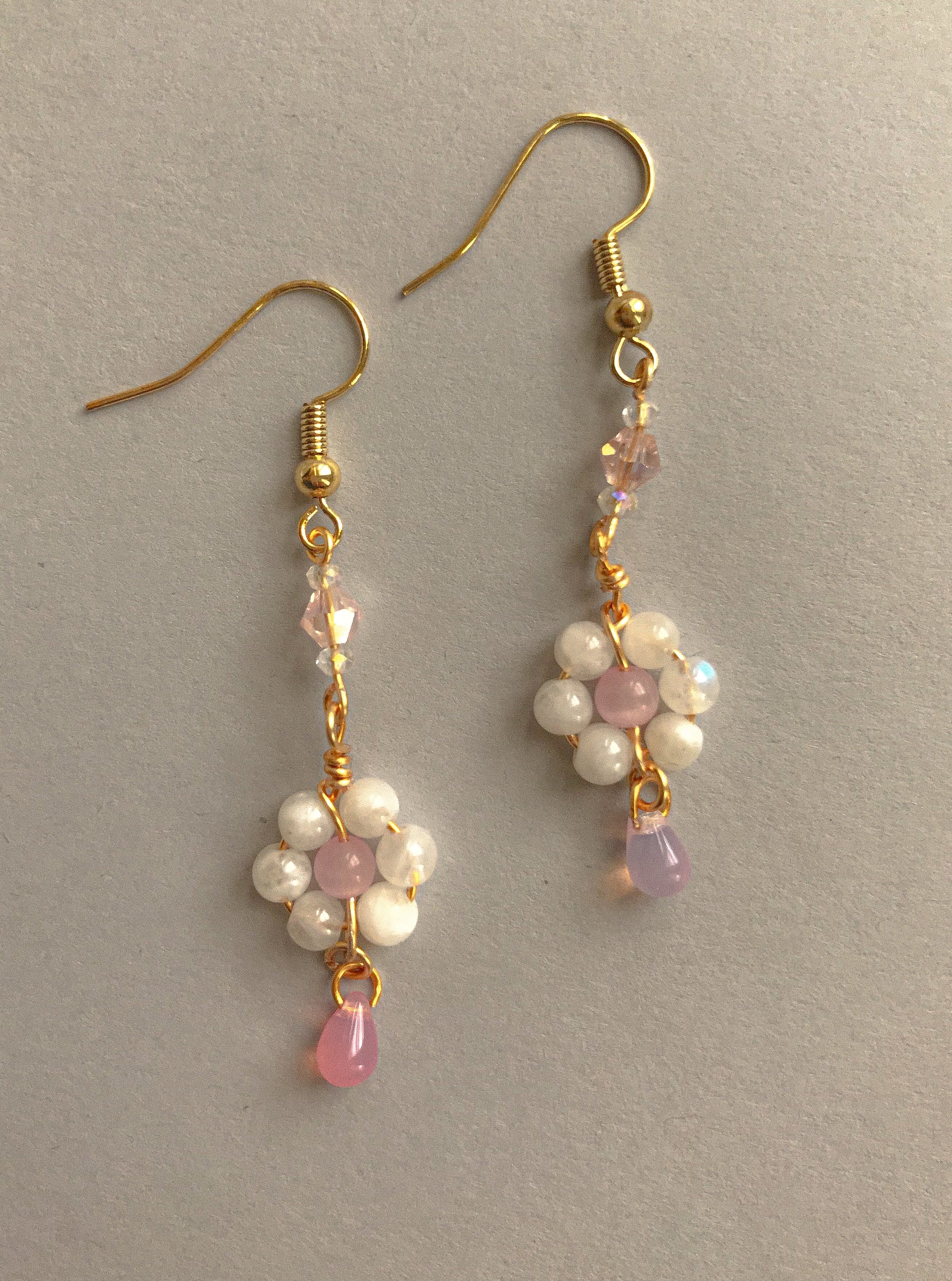 Mini Rainbow Moonstone Earrings