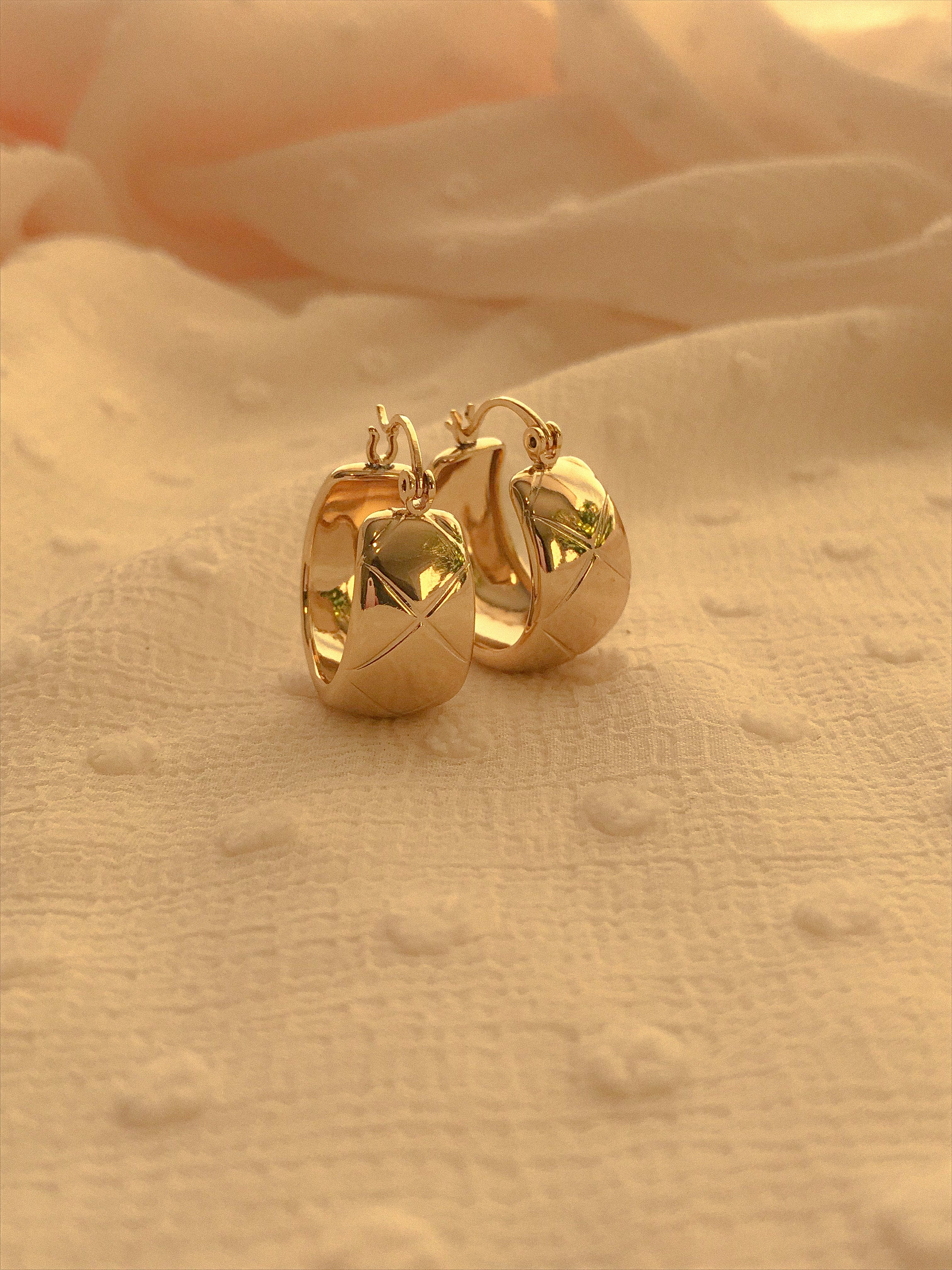 Chunky Gold Filled Earrings