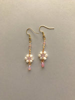 Load image into Gallery viewer, Mini Rainbow Moonstone Earrings
